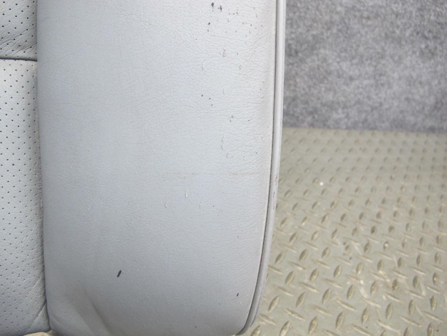 89-91 Mercedes W126 C126 Coupe Rear Right Seat Upper Leather Cushion Gray OEM