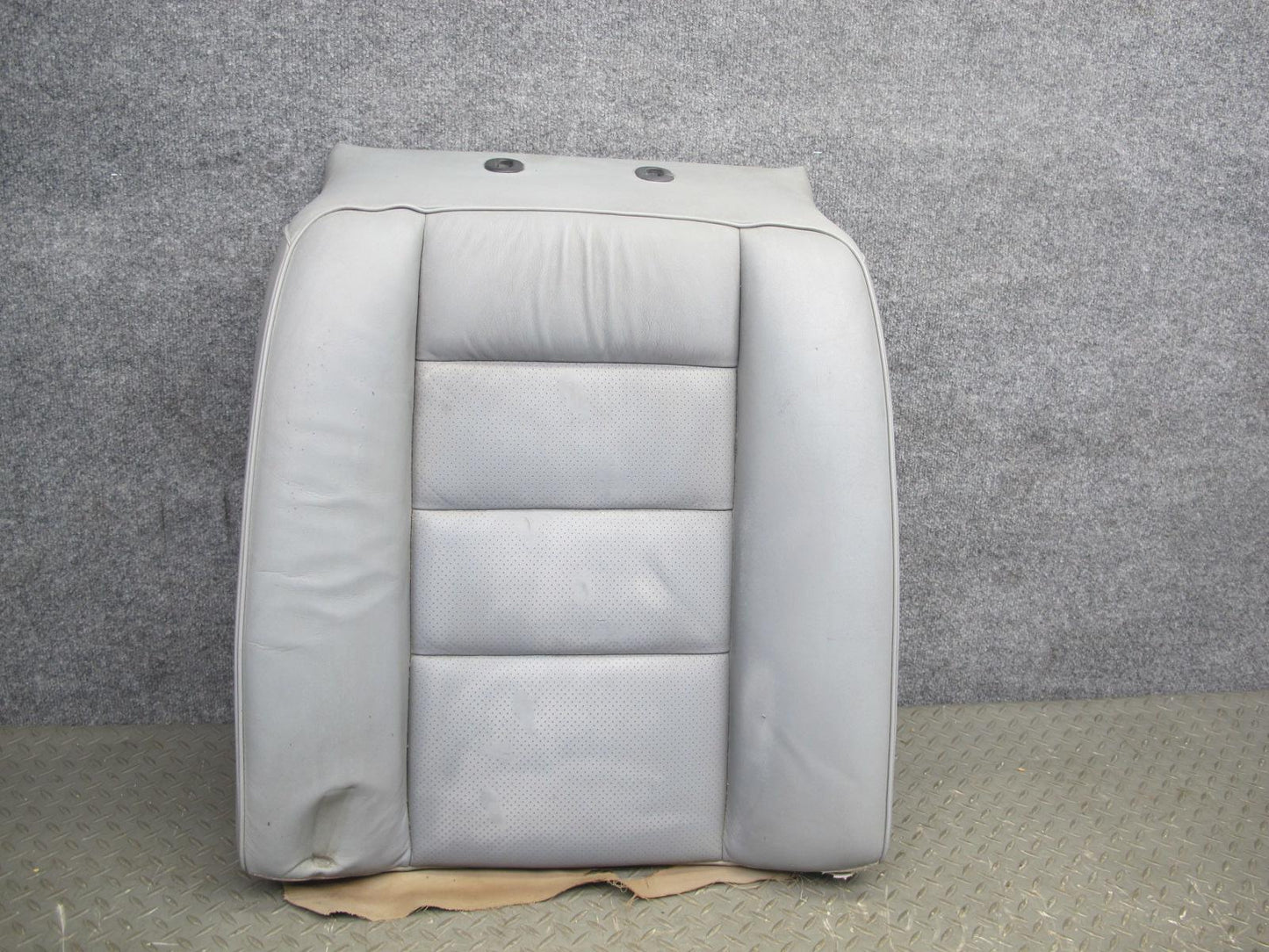89-91 Mercedes W126 C126 Coupe Rear Left Seat Upper Leather Cushion Gray OEM