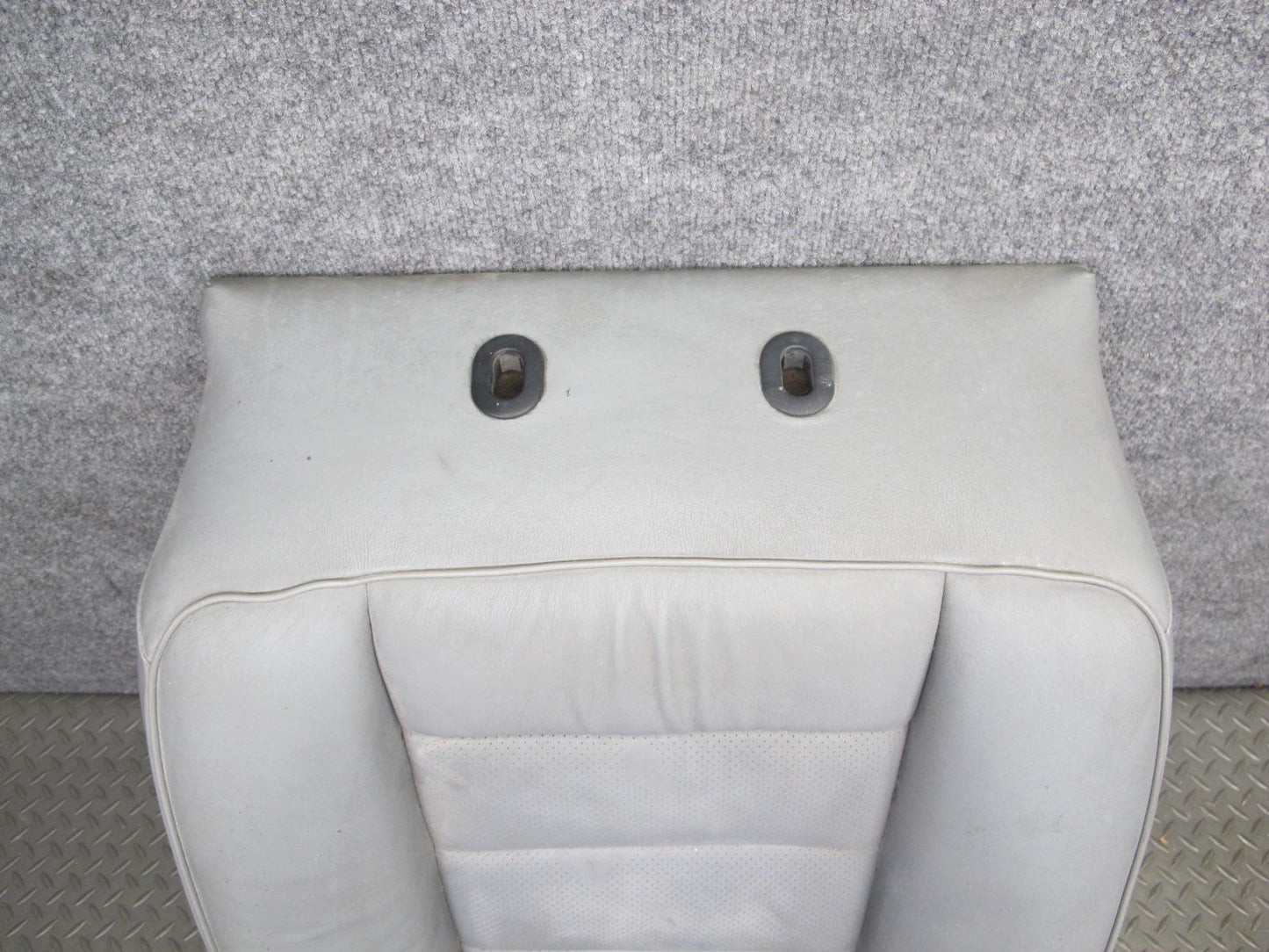 89-91 Mercedes W126 C126 Coupe Rear Left Seat Upper Leather Cushion Gray OEM