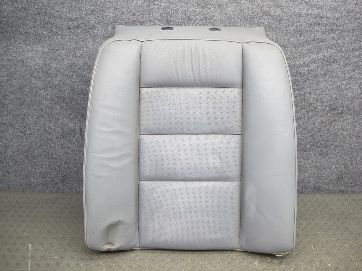 89-91 Mercedes W126 C126 Coupe Rear Left Seat Upper Leather Cushion Gray OEM