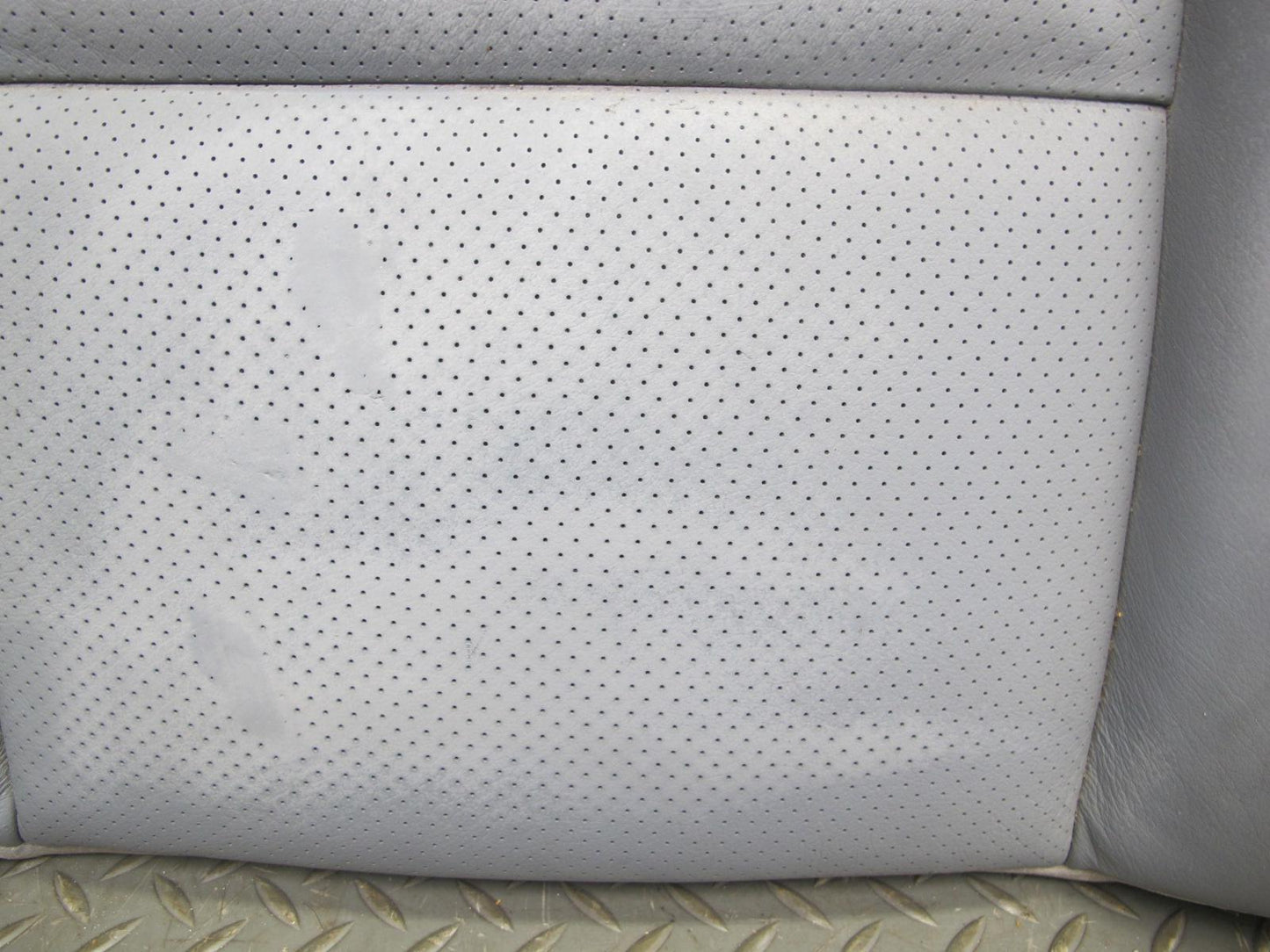 89-91 Mercedes W126 C126 Coupe Rear Left Seat Upper Leather Cushion Gray OEM