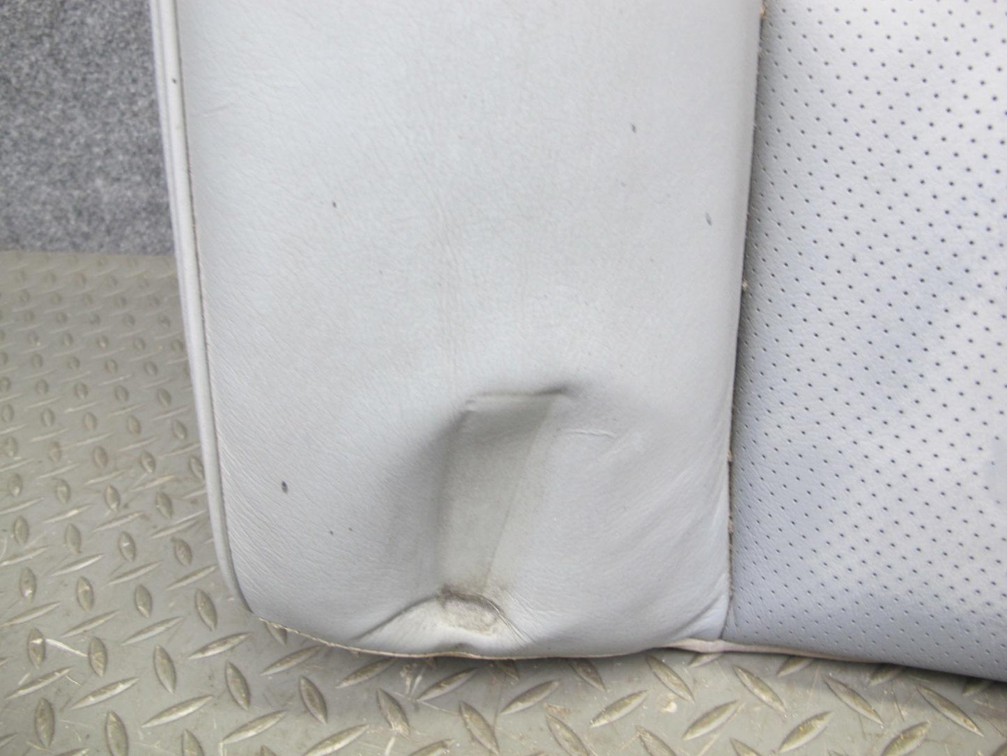 89-91 Mercedes W126 C126 Coupe Rear Left Seat Upper Leather Cushion Gray OEM