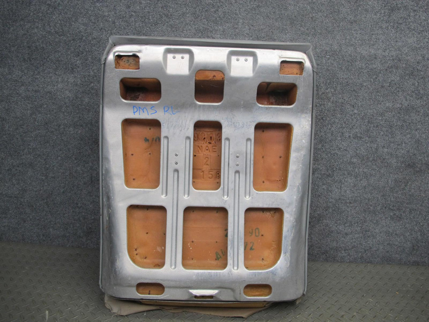 89-91 Mercedes W126 C126 Coupe Rear Left Seat Upper Leather Cushion Gray OEM