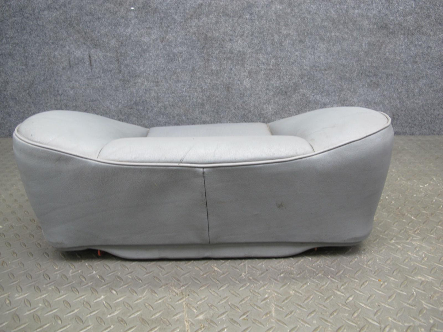 89-91 Mercedes W126 C126 Coupe Rear Left Seat Lower Leather Cushion Gray OEM