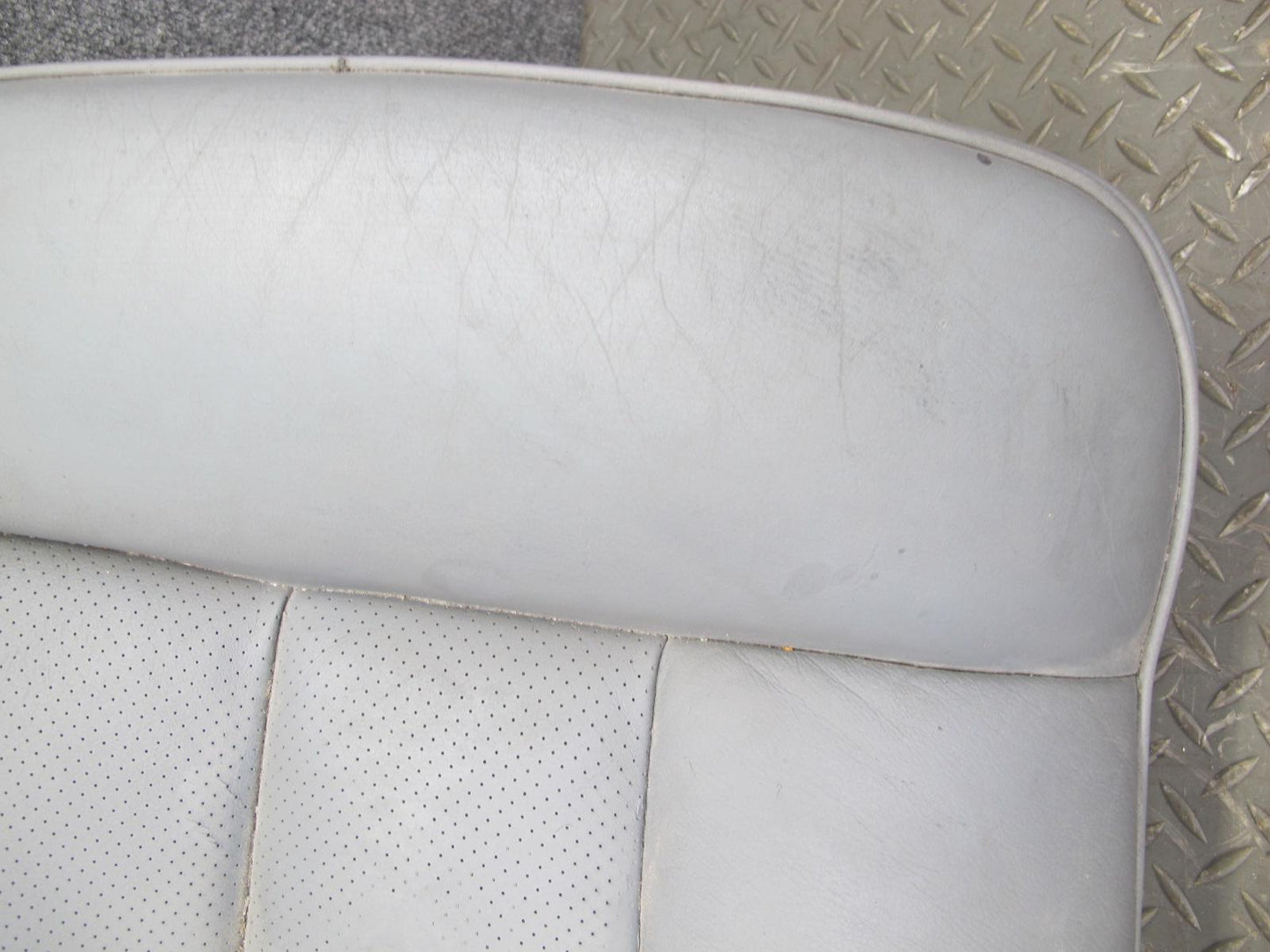 89-91 Mercedes W126 C126 Coupe Rear Right Seat Lower Leather Cushion OEM