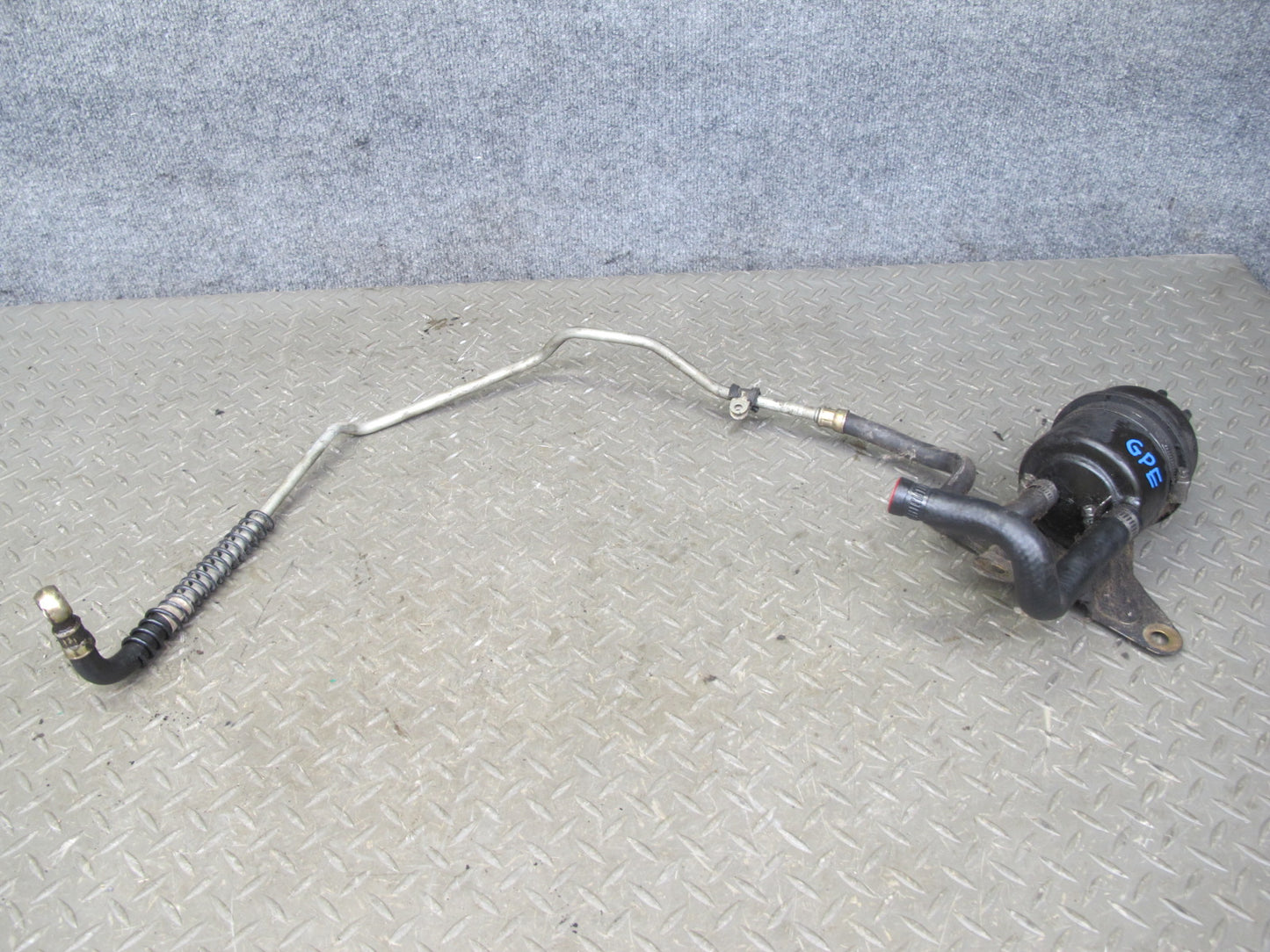 1984-1986 Porsche 928 S Power Steering Pressure Line Hose Pipe W/ Reservoir Set