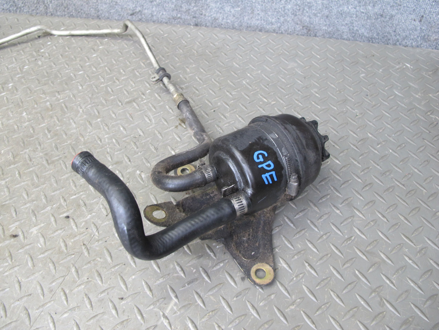 1984-1986 Porsche 928 S Power Steering Pressure Line Hose Pipe W/ Reservoir Set
