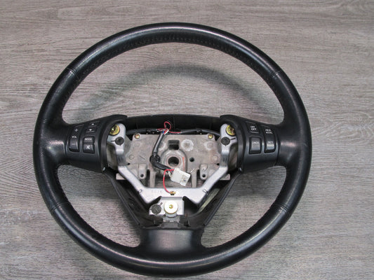 04-08 Mazda RX8 M/T Manual Transmission Black Leather Steering w Controls OEM