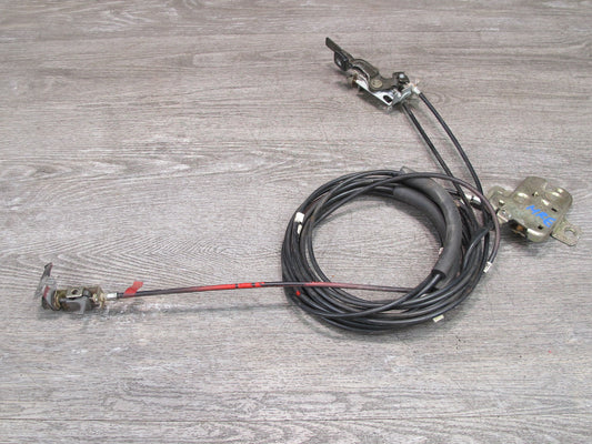 86-88 Mazda RX7 Gas Fuel Door & Trunk Release Switch w Cables OEM