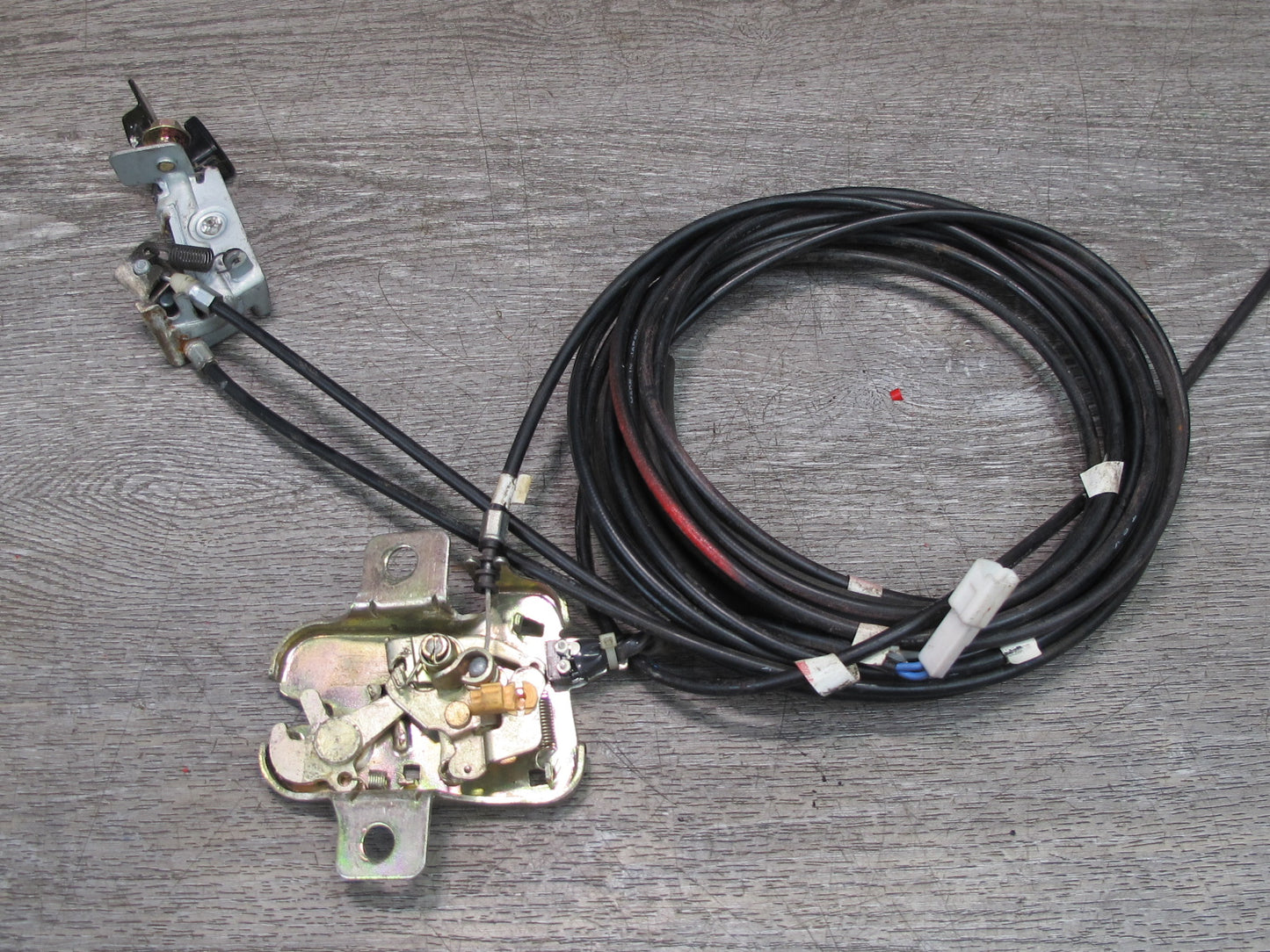 86-88 Mazda RX7 Gas Fuel Door & Trunk Release Switch w Cables OEM