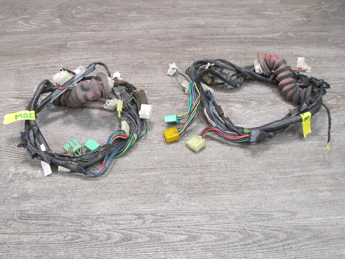 88-91 Mazda RX7 FC3S Convertible Set of 2 Left & Right Door Wire Wiring Harness