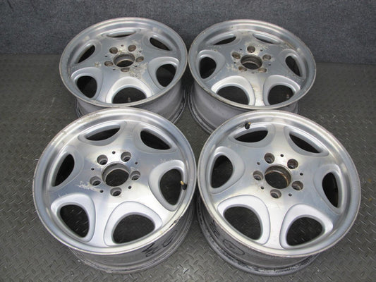 96-99 Mercedes W140 Set of 4 16" R16 Alloy Wheel Rim 16x7.5J ET51 1404011402 OEM