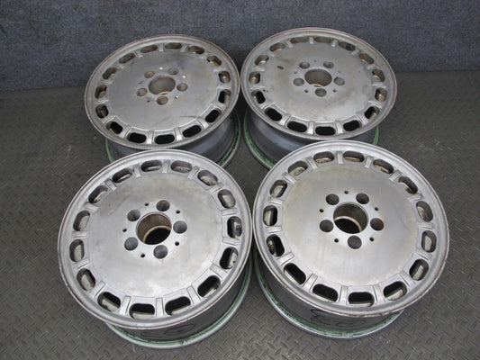 86-91 Mercedes W126 Set of 4 Factory 15" R15 Alloy Wheel Rim 15x7J ET25