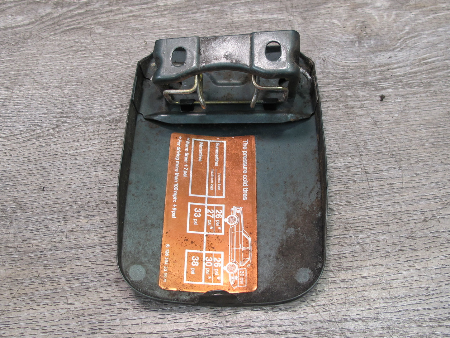86-91 Mercedes W126 Fuel Tank Filler Door Lid Cover OEM