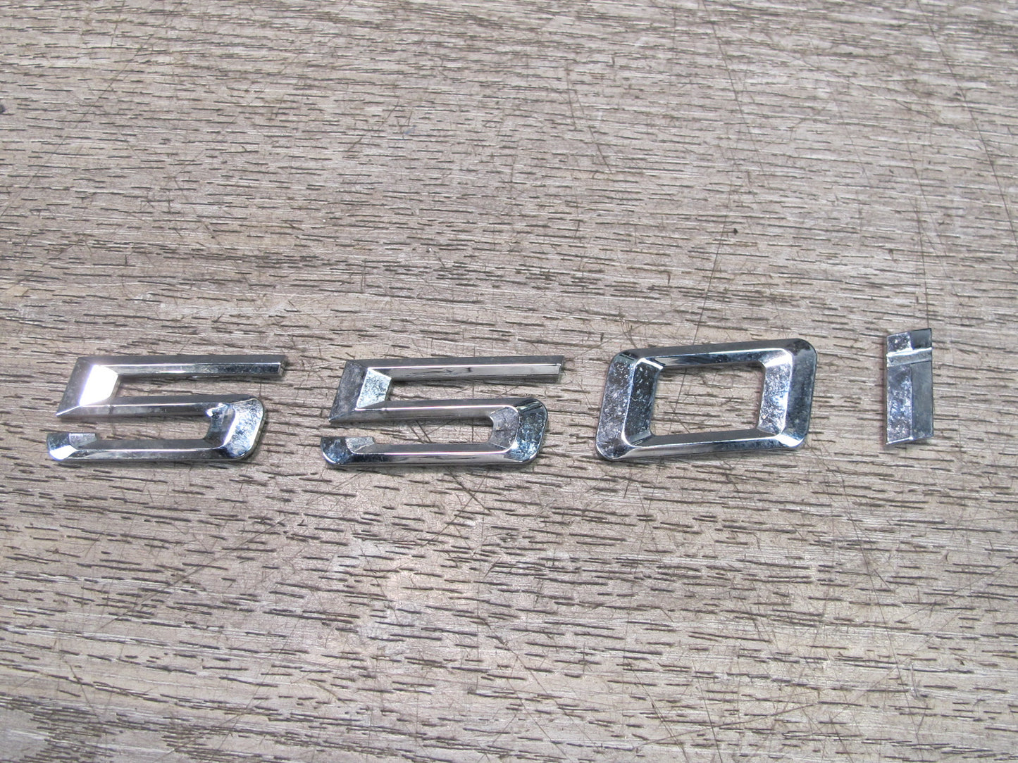 11-16 BMW F07 F10 F11 550i Reartrunk Lid Emblem Logo Badge Symbol Set OEM