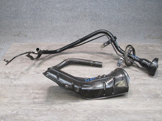 04-06 Nissan 350Z Convertible VQ35DE Fuel Filler Neck w Shield & Hose Set OEM