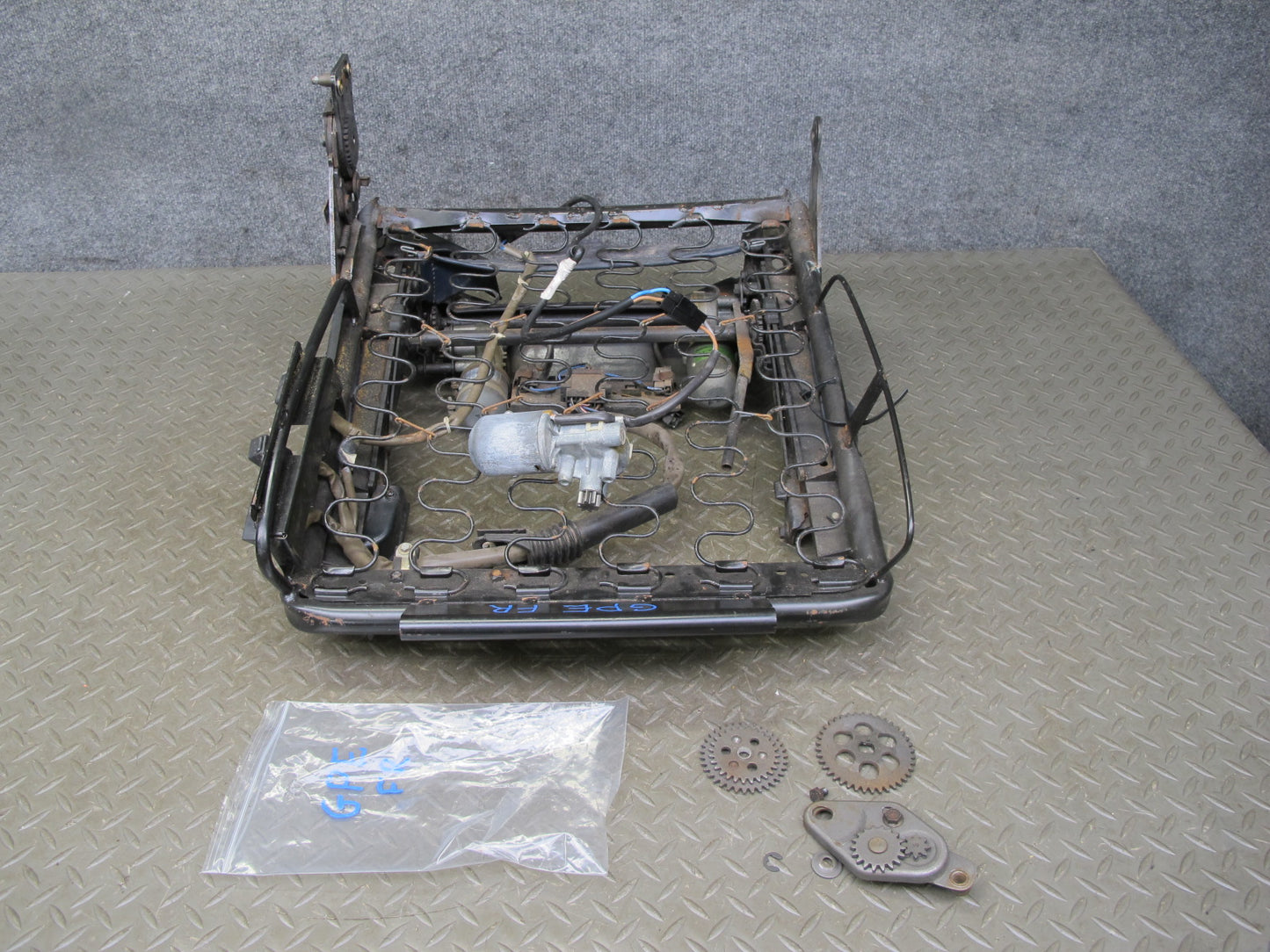 1983-1984 Porsche 928 S Front Right Passenger Side Seat Track Frame W/ Motor