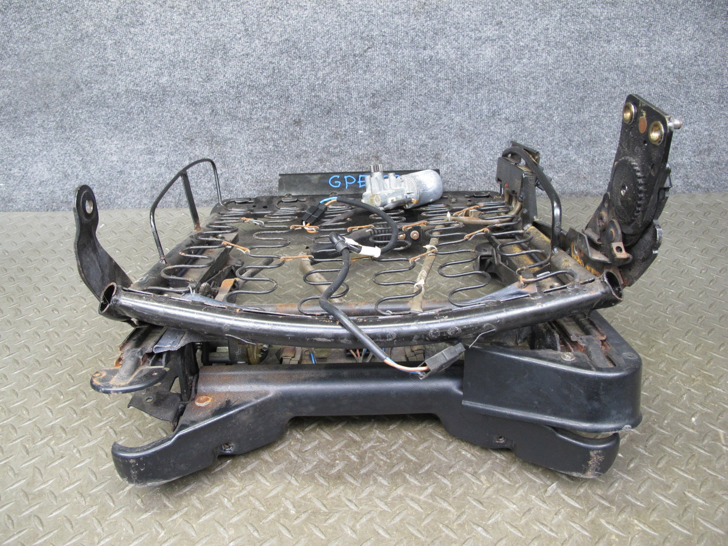 1983-1984 Porsche 928 S Front Right Passenger Side Seat Track Frame W/ Motor