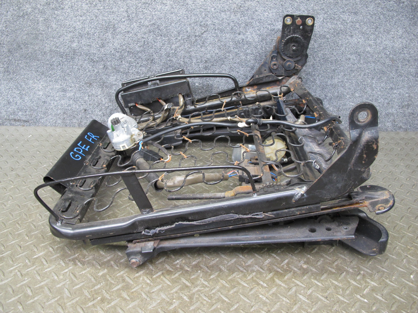 1983-1984 Porsche 928 S Front Right Passenger Side Seat Track Frame W/ Motor