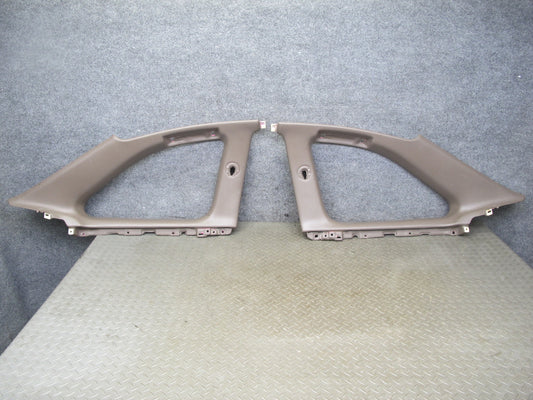 92-00 Lexus SC300 SC400 UZZ30 Set of 2 Rear Quarter Window Trim Panel Brown OEM