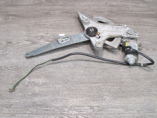 86-91 Mercedes W126 Rear Left Door Window Regulator w Motor OEM