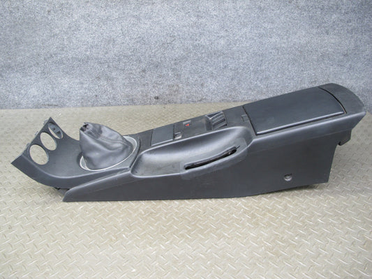 04-05 Nissan 350Z Z33 M/T Center Console Panel w Shifter Trim & Boot Black OEM