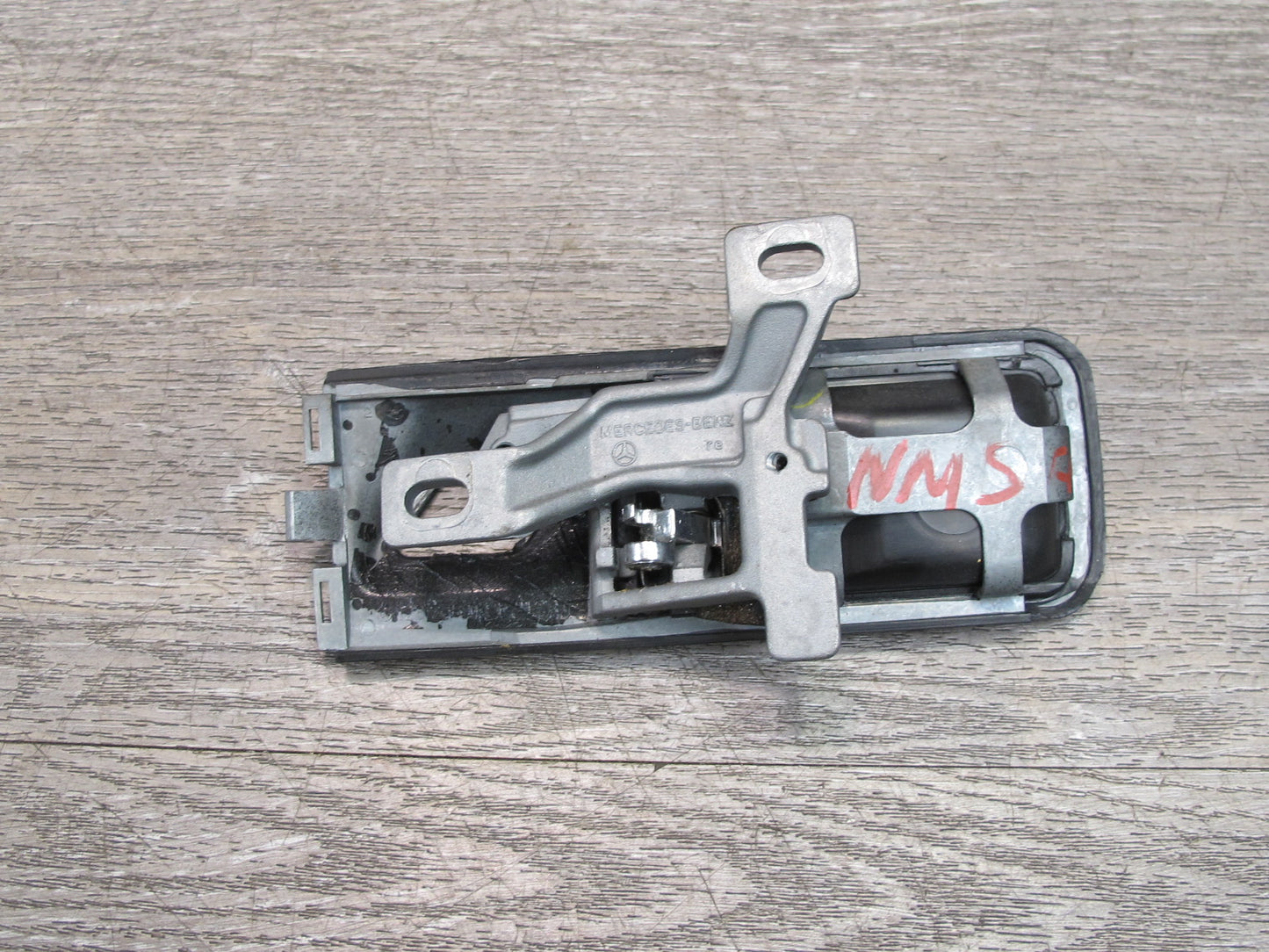 86-91 Mercedes W126 Front Right Door Interior Pull Handle w Trim OEM