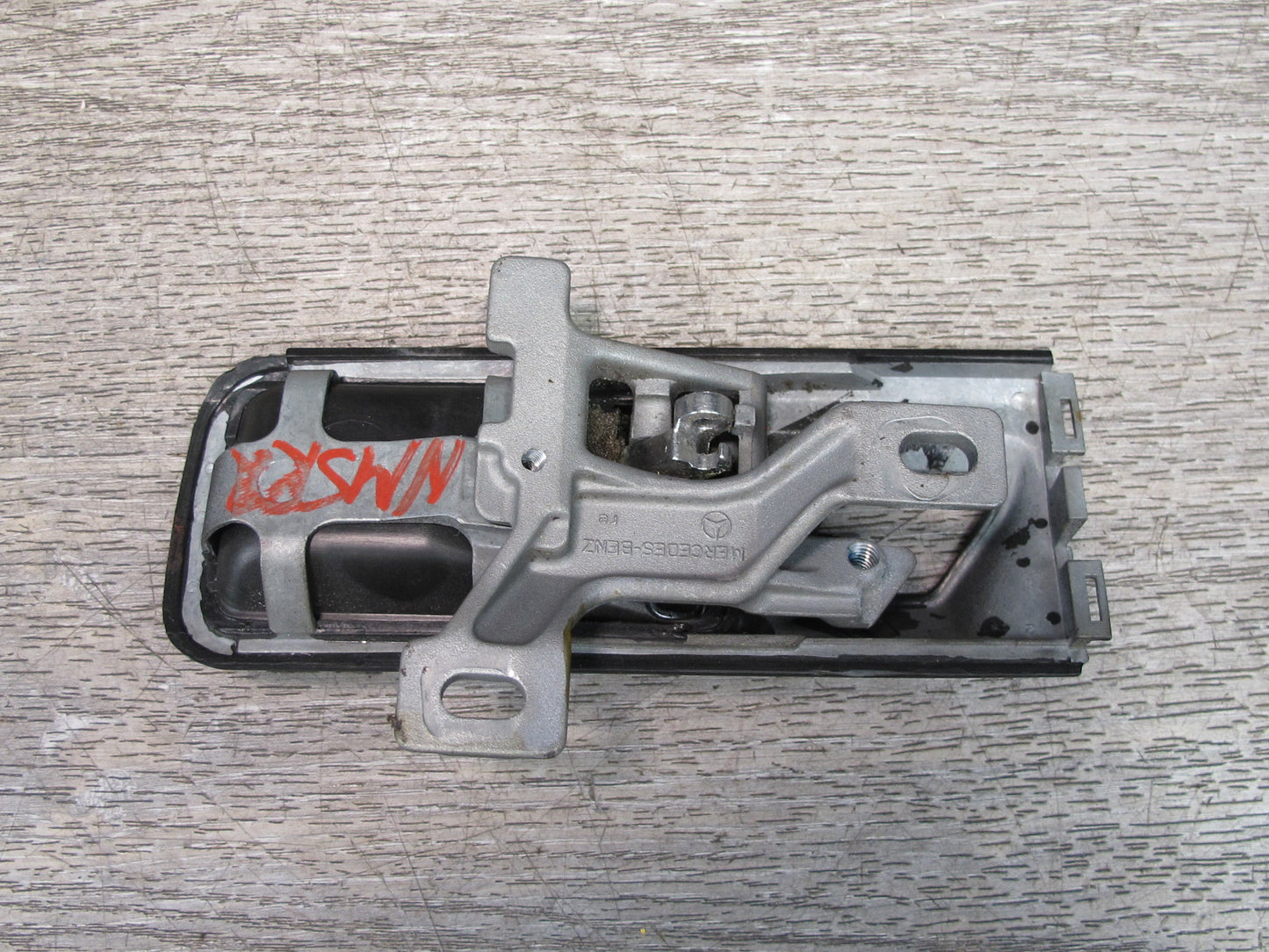 86-91 Mercedes W126 Rear Right Door Interior Pull Handle w Trim OEM