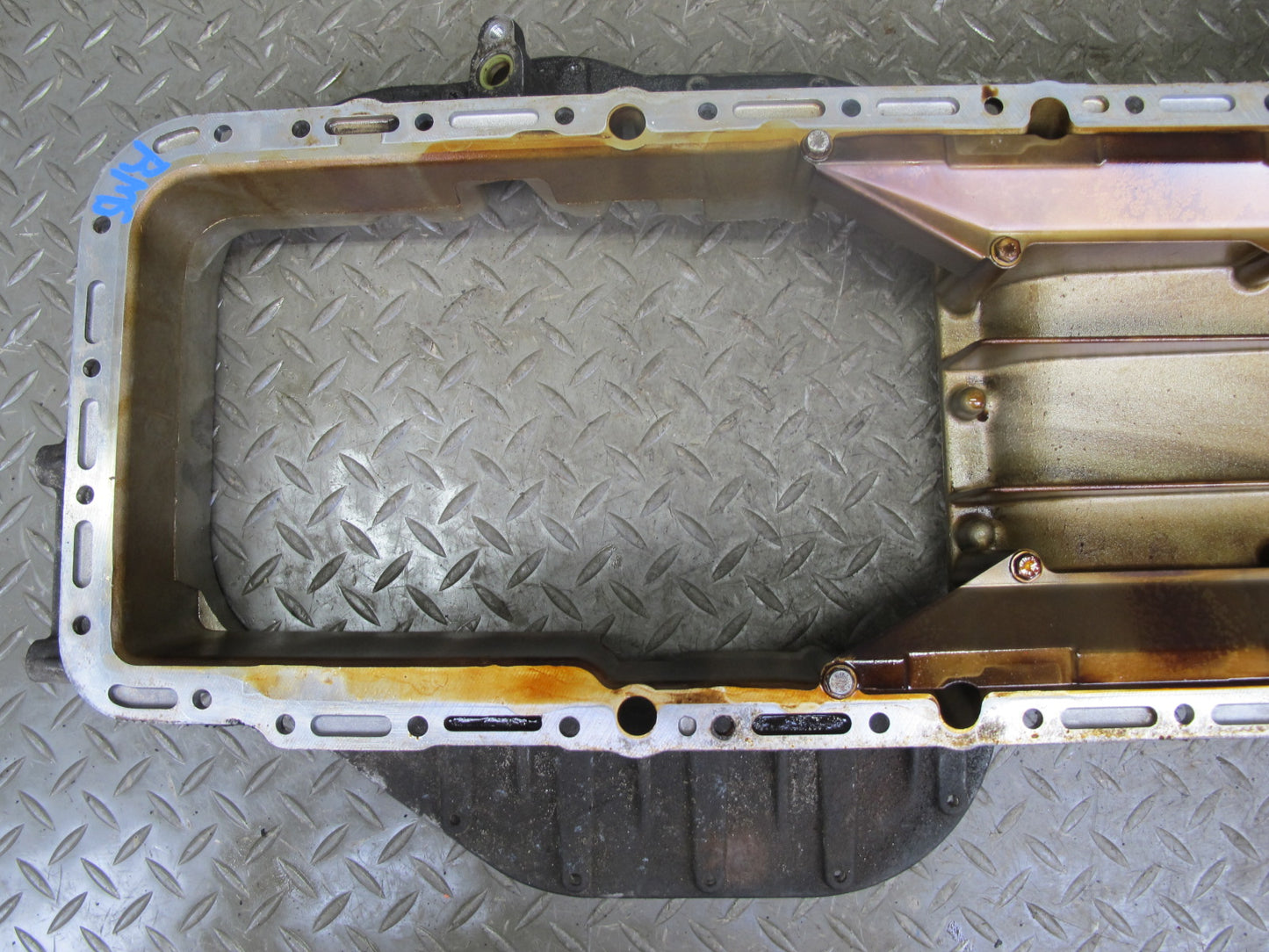 94-99 Mercedes W140 S500 M119 Engine Upper Oil Pan 1190141602 OEM