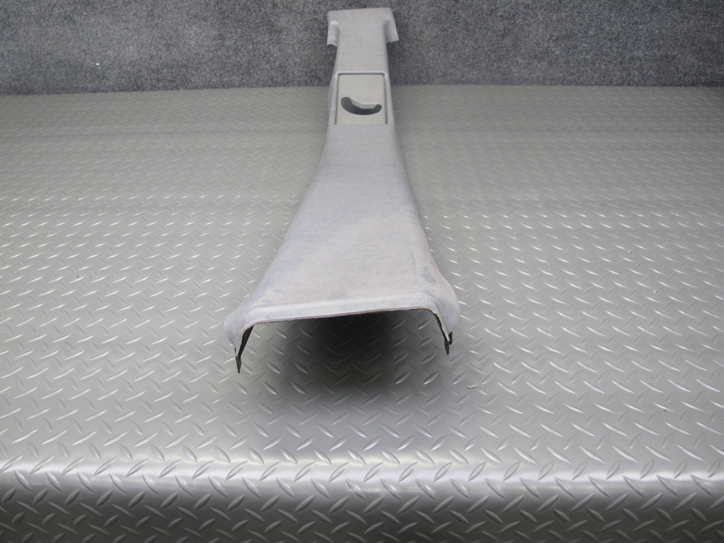 94-99 Mercedes W140 Set of 2 Center Interior B Pillar Trim Cover Panel Gray OEM