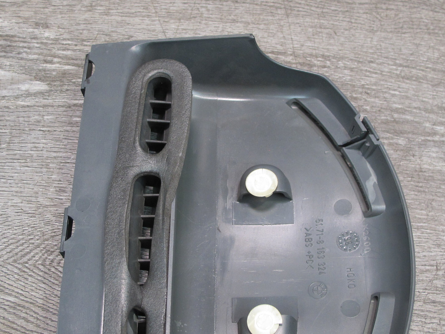 96-99 BMW E36 Convertible Rear Seat Belt Trim Cover Panel 8163324 OEM