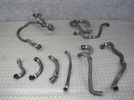 2010-2011 BMW X6 E72 Hybrid 4.4L Engine Coolant Water Hose Line Pipe Set of 8