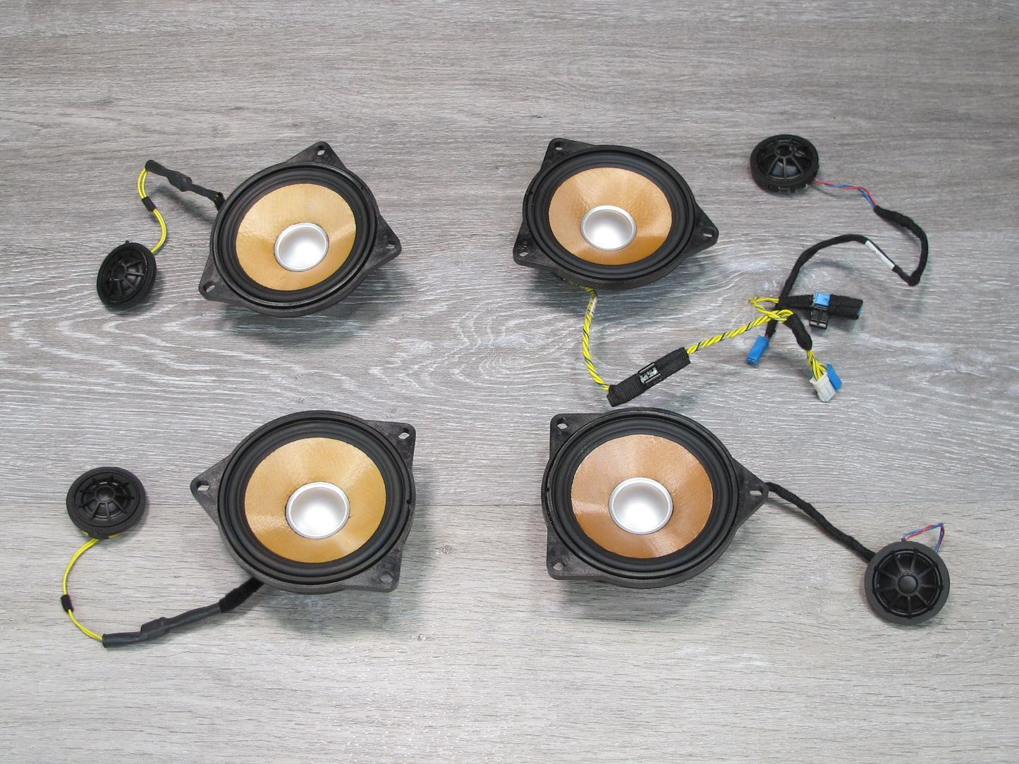 2008-2014 BMW E71 E72 X6 Front & Rear Door Individual Audio Tweeter Speaker Set