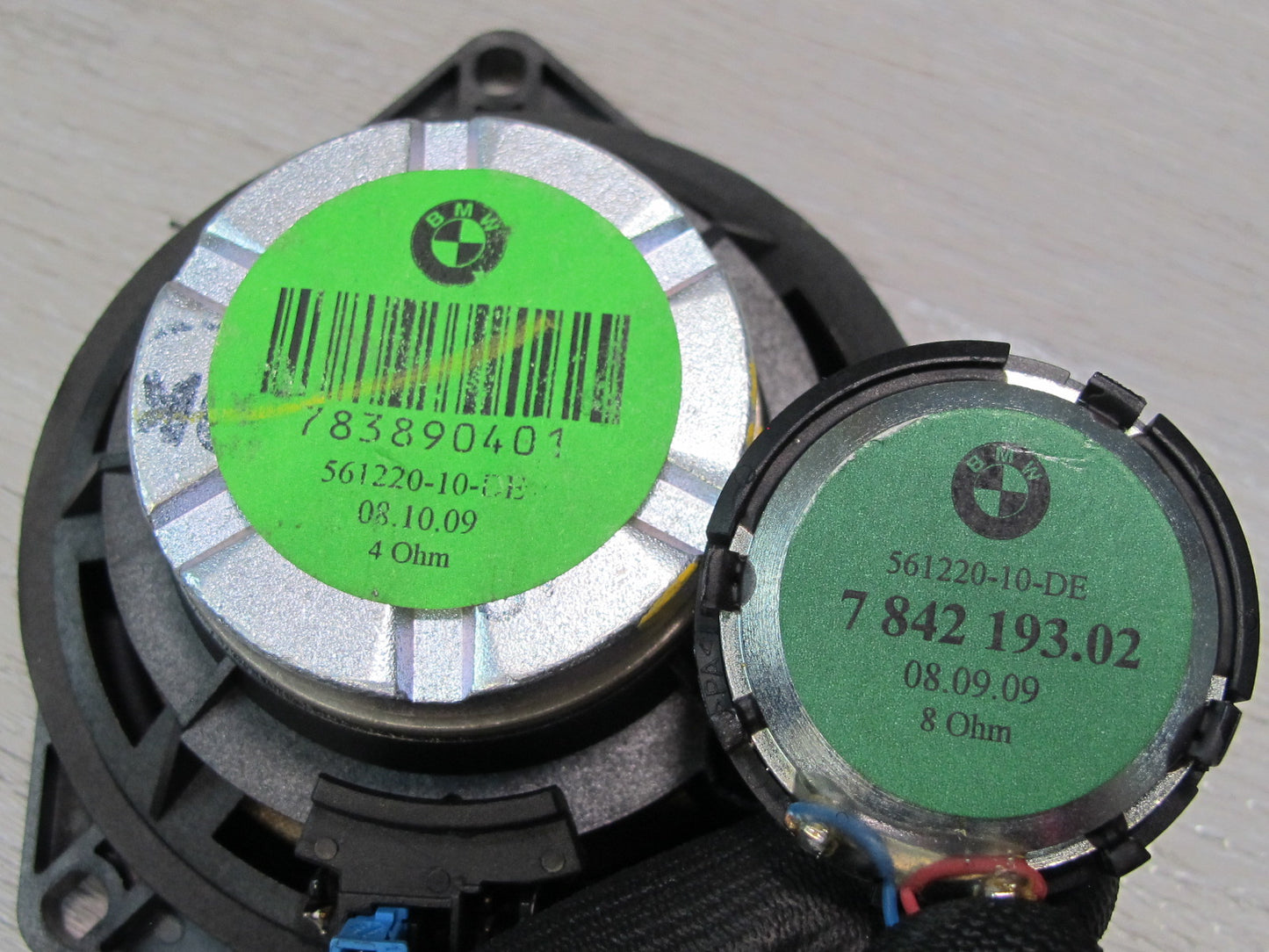 2008-2014 BMW E71 E72 X6 Front & Rear Door Individual Audio Tweeter Speaker Set