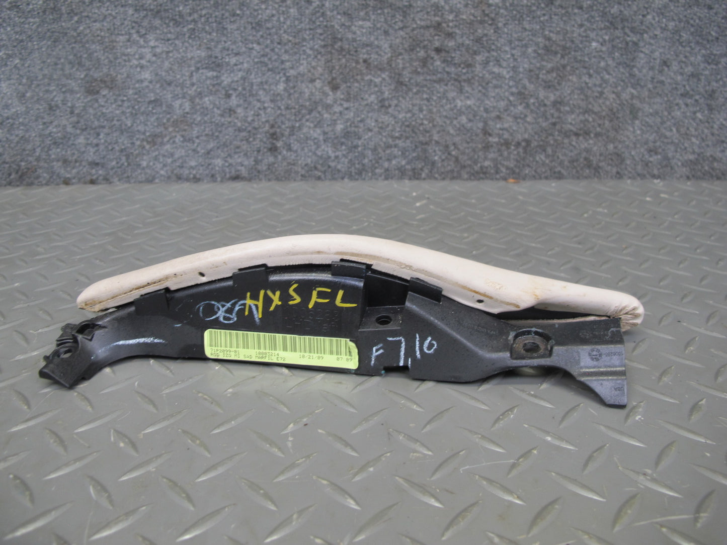 08-14 BMW X6 E71 E72 Front Right & Left Center Console Knee Pad Leather Trim Set