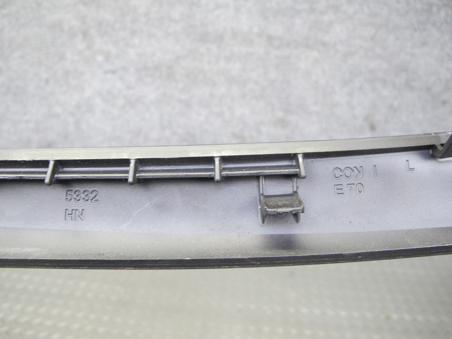 08-14 BMW X6 E71 E72 Front & Rear Right Left Center Console Wood Trim Set of 4