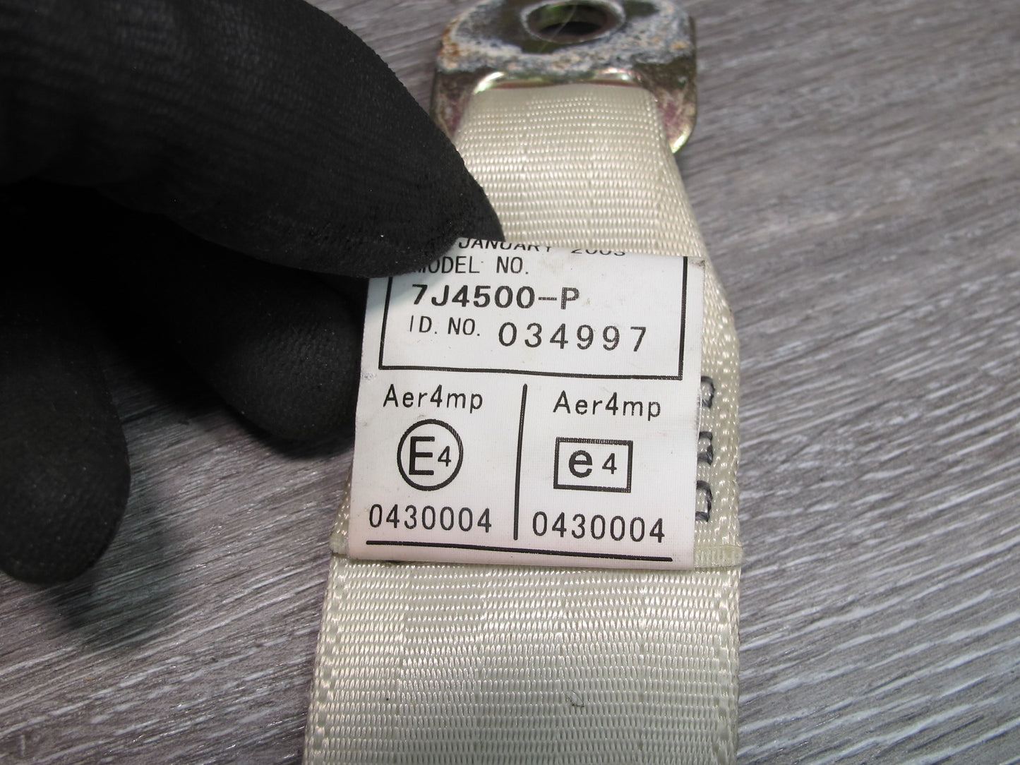 01-06 LEXUS LS430 REAR RIGHT CENTER LEFT SIDE SEATBELT RETRACTOR SET OEM
