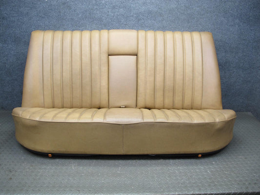 77-85 Mercedes W123 Sedan Rear Leather Seat Upper Lower Cushion Set Palomino OEM