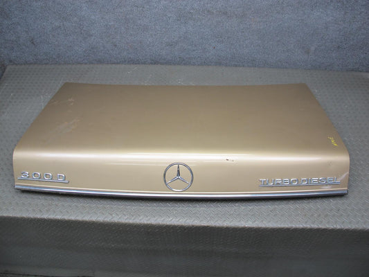 77-85 Mercedes W123 Sedan Rear Trunk Deck Lid Shell Cover Panel OEM