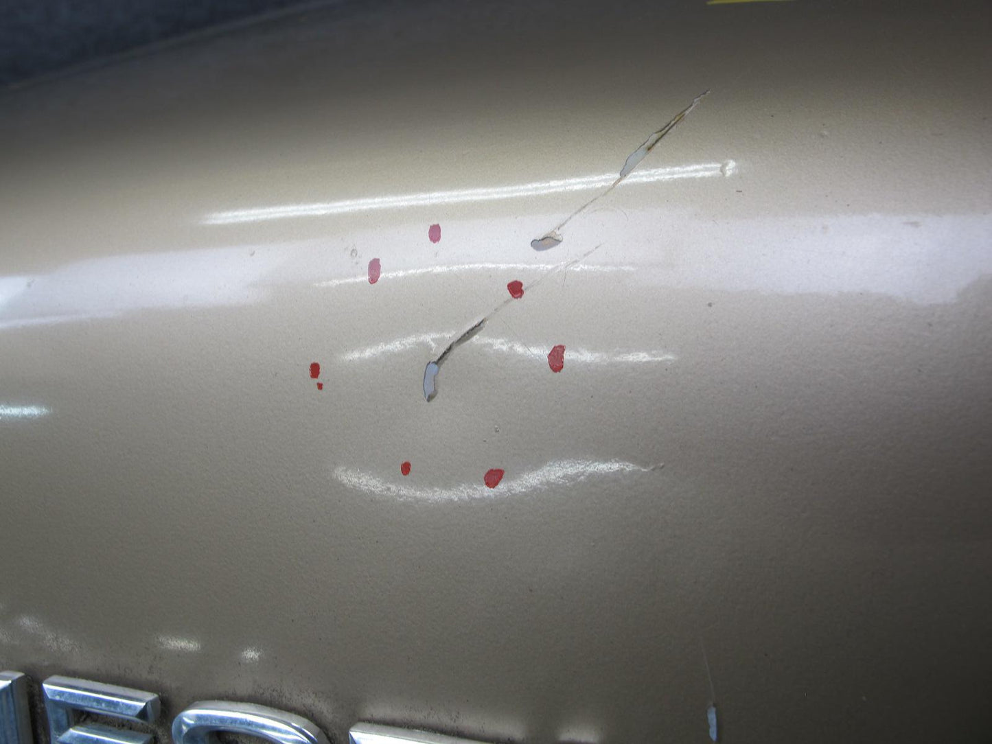 77-85 Mercedes W123 Sedan Rear Trunk Deck Lid Shell Cover Panel OEM