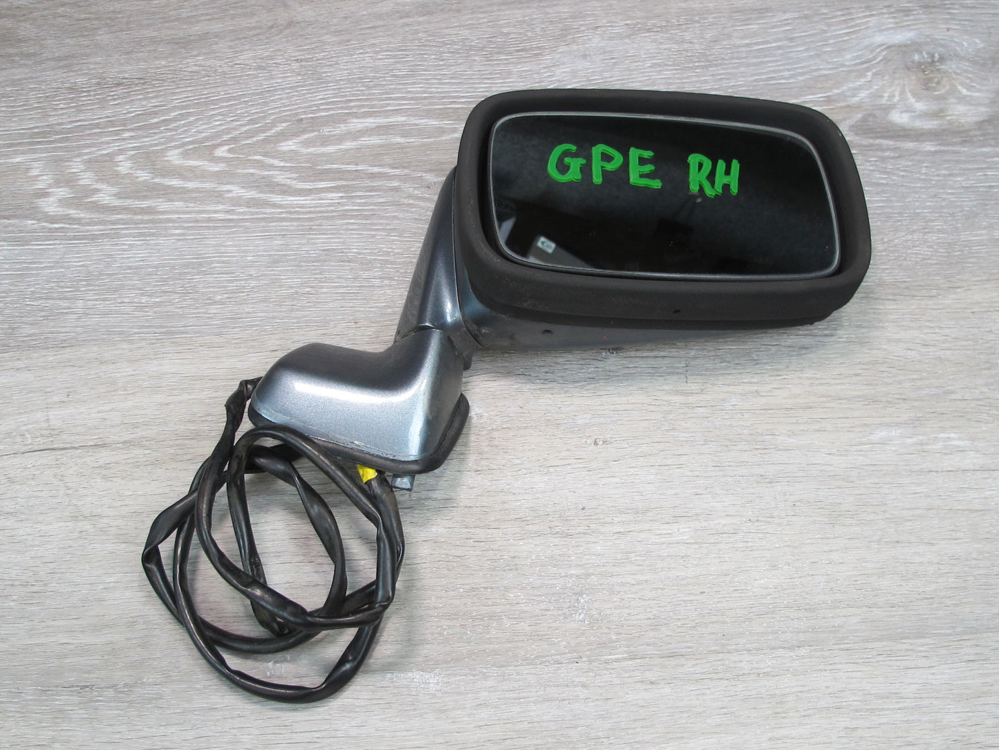 1984-1985 Porsche 928 S Front Right Side View Exterior Door Mirror Gray