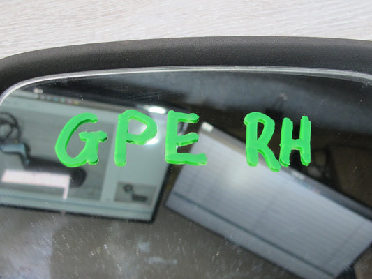 1984-1985 Porsche 928 S Front Right Side View Exterior Door Mirror Gray