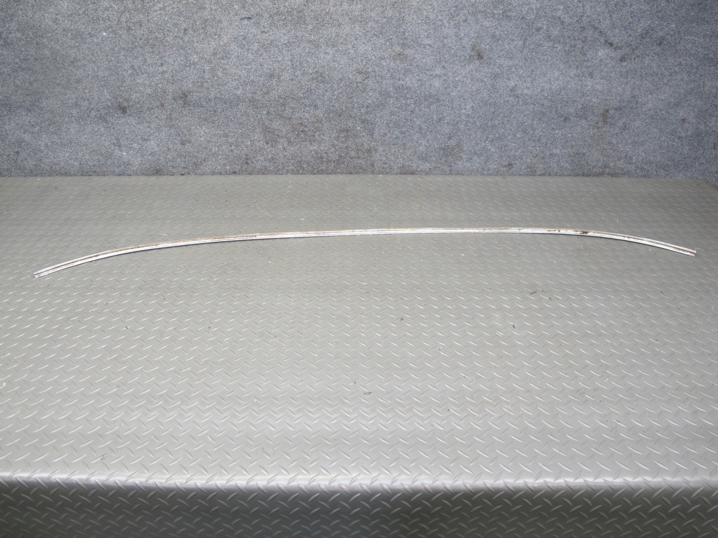 75-85 Mercedes W123 Front Windshield Exterior A Pillar Chrome Trim Molding Set