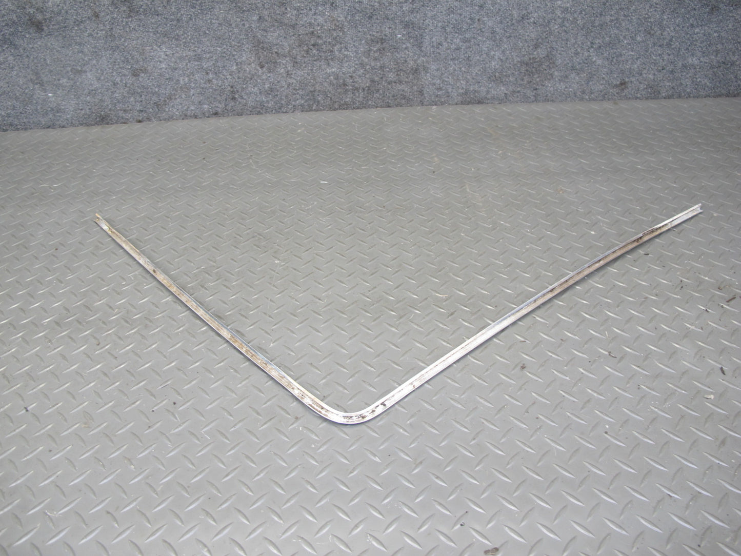 75-85 Mercedes W123 Front Windshield Exterior A Pillar Chrome Trim Molding Set