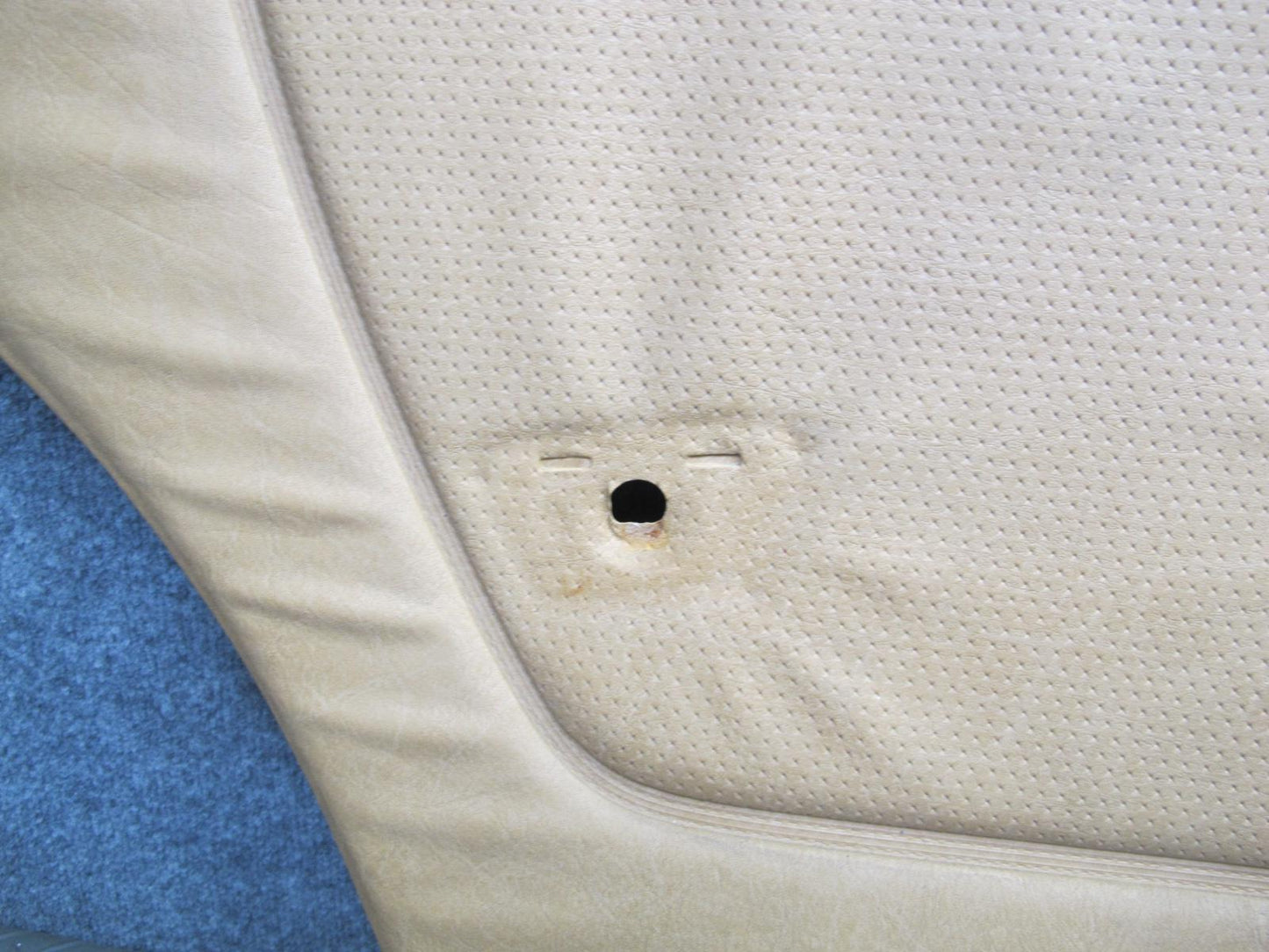 80-85 Mercedes W123 Sedan Rear Left Door Interior Trim Panel w Armrest OEM