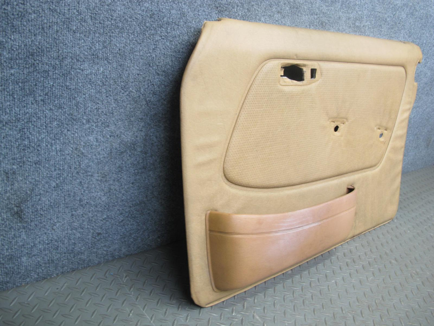 80-85 Mercedes W123 Sedan Front Right Door Interior Trim Panel w Armrest OEM