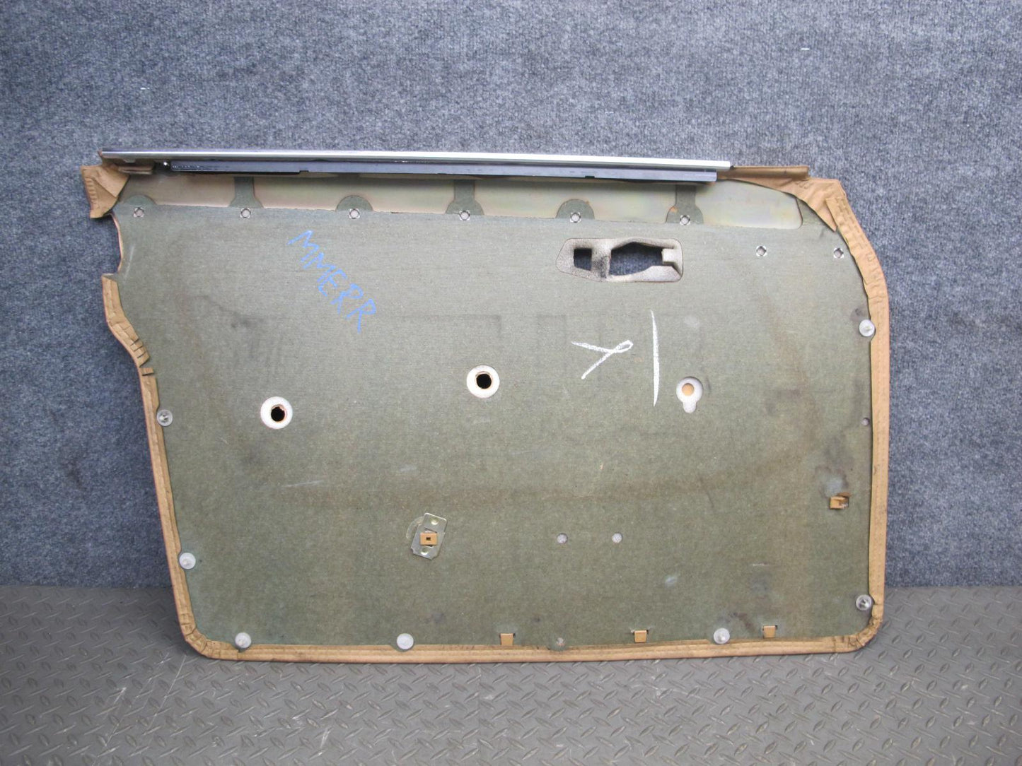 80-85 Mercedes W123 Sedan Front Right Door Interior Trim Panel w Armrest OEM