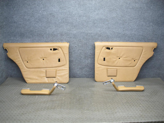 80-85 Mercedes W123 Sedan Rear Door Interior Trim Cover Panel Set w Armrest OEM