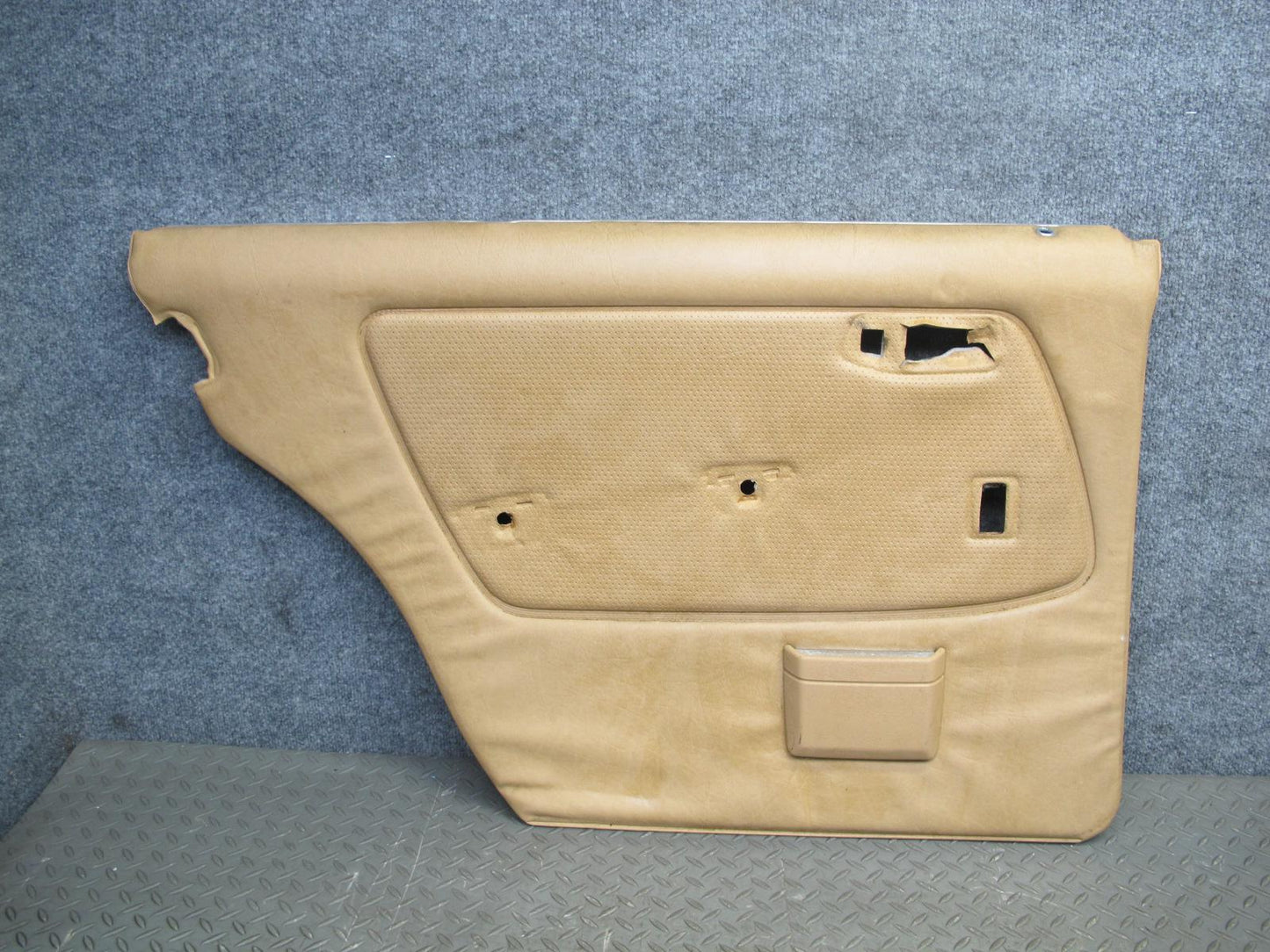 80-85 Mercedes W123 Sedan Rear Door Interior Trim Cover Panel Set w Armrest OEM