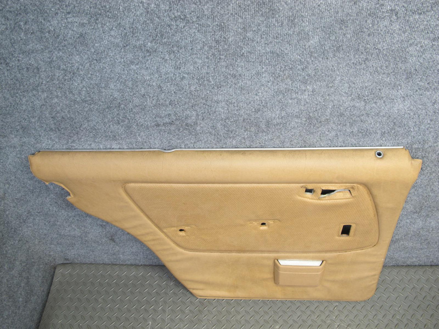 80-85 Mercedes W123 Sedan Rear Door Interior Trim Cover Panel Set w Armrest OEM